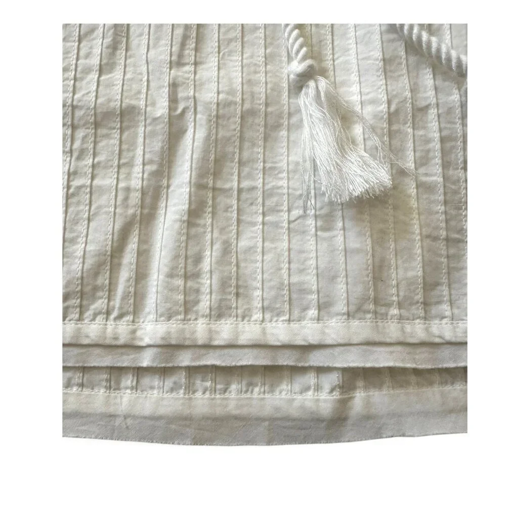 Ulla Johnson White‎ Cotton Laurenza Blouse, puff sleeves, Size 0, New with Tag